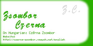 zsombor czerna business card