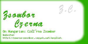 zsombor czerna business card